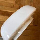 Square opaline wall light