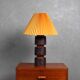 Lampe en céramique brutaliste années 1970