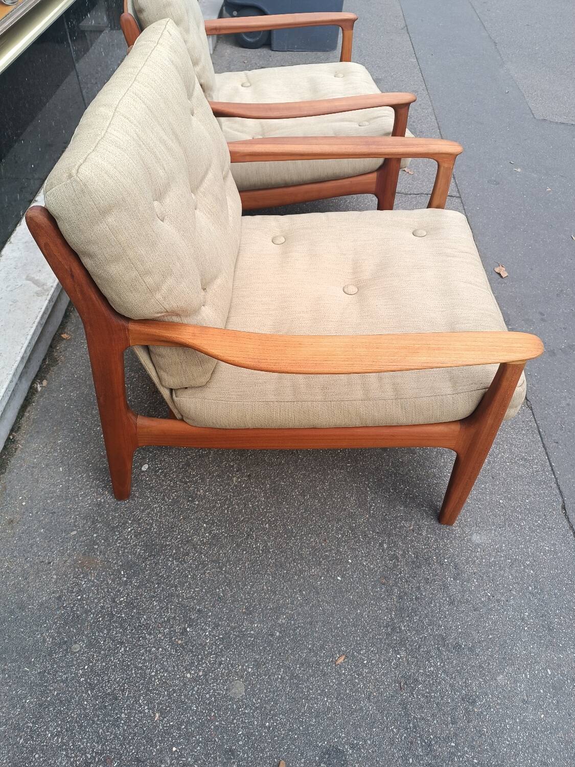 Pair of Scandinavian armchairs by Eugen Schmidt