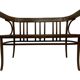 Vintage sofa in beech, 60s design wooden bench