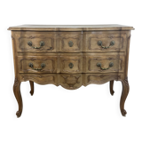 Louis XV style chest of drawers in carved wood