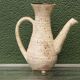 Vessel, jug, signed, 1950s, red terracotta, cream slip.