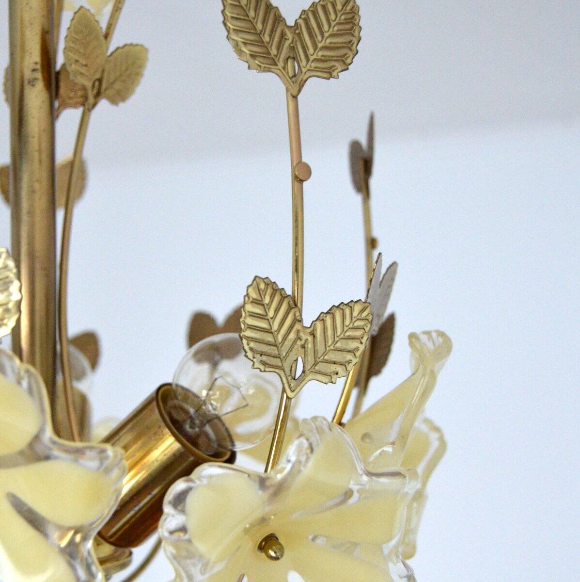 Vintage 1960s flower chandelier