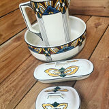 AMC Belgium set of toilet bowl basin soap holder comb holder