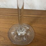 Clear glass vase