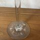 Clear glass vase