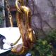 Metal and bronze swan collar empire style chandlier