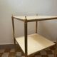 60s brass marble side table