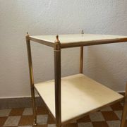 Table d’appoint laiton marbre années 60