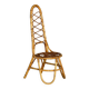 Chaise vintage en osier des années 60 - style Bonacina