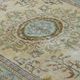 Vintage Turkish Carpet Medallion Beige Green 314 x 188 cm