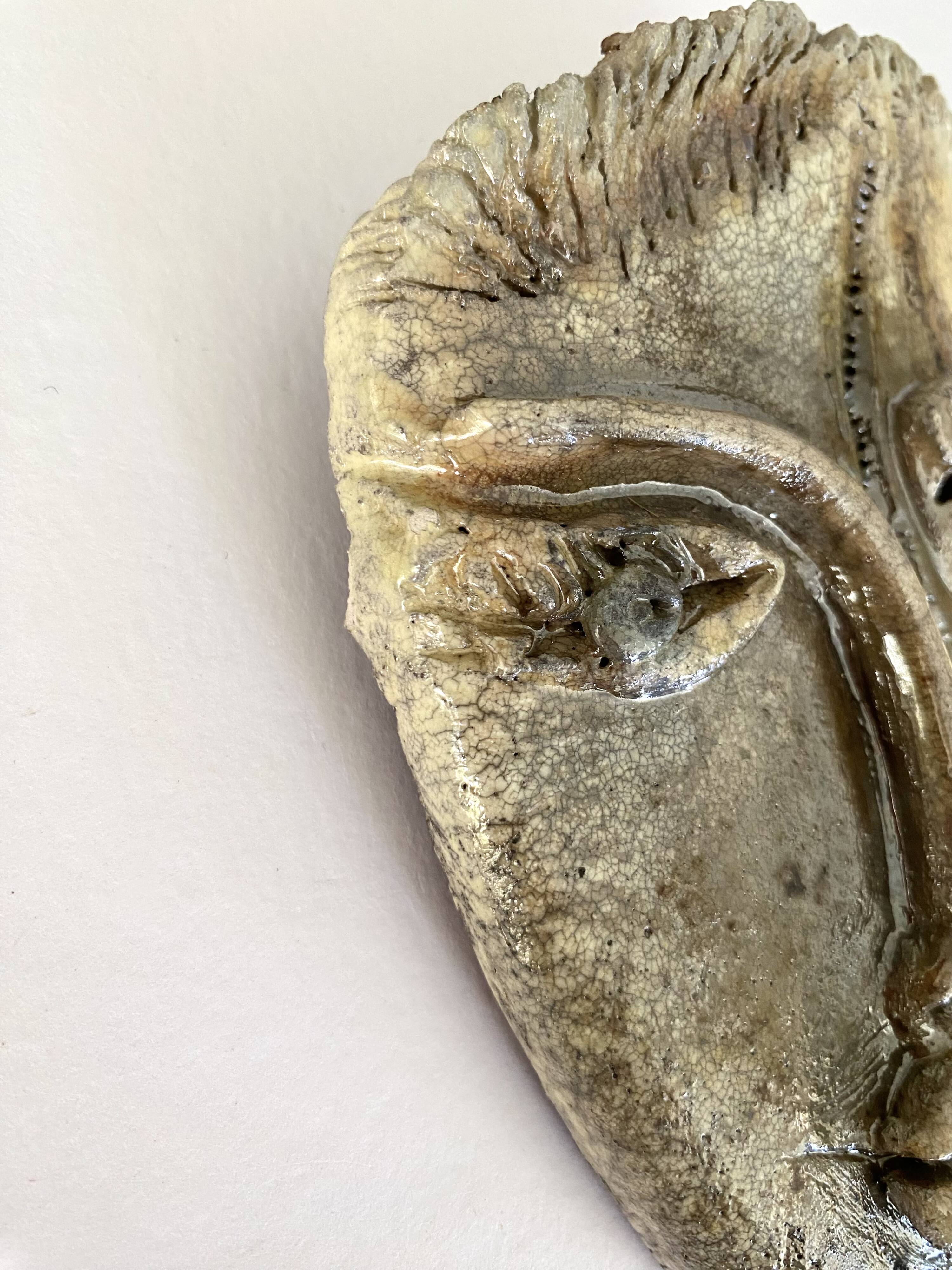 Ceramic wall-mounted head, 1970s