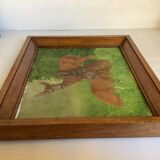 Animal painting deer doe oil on panel