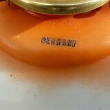 Hanging blown glass opaline glass of 1920s orange milk