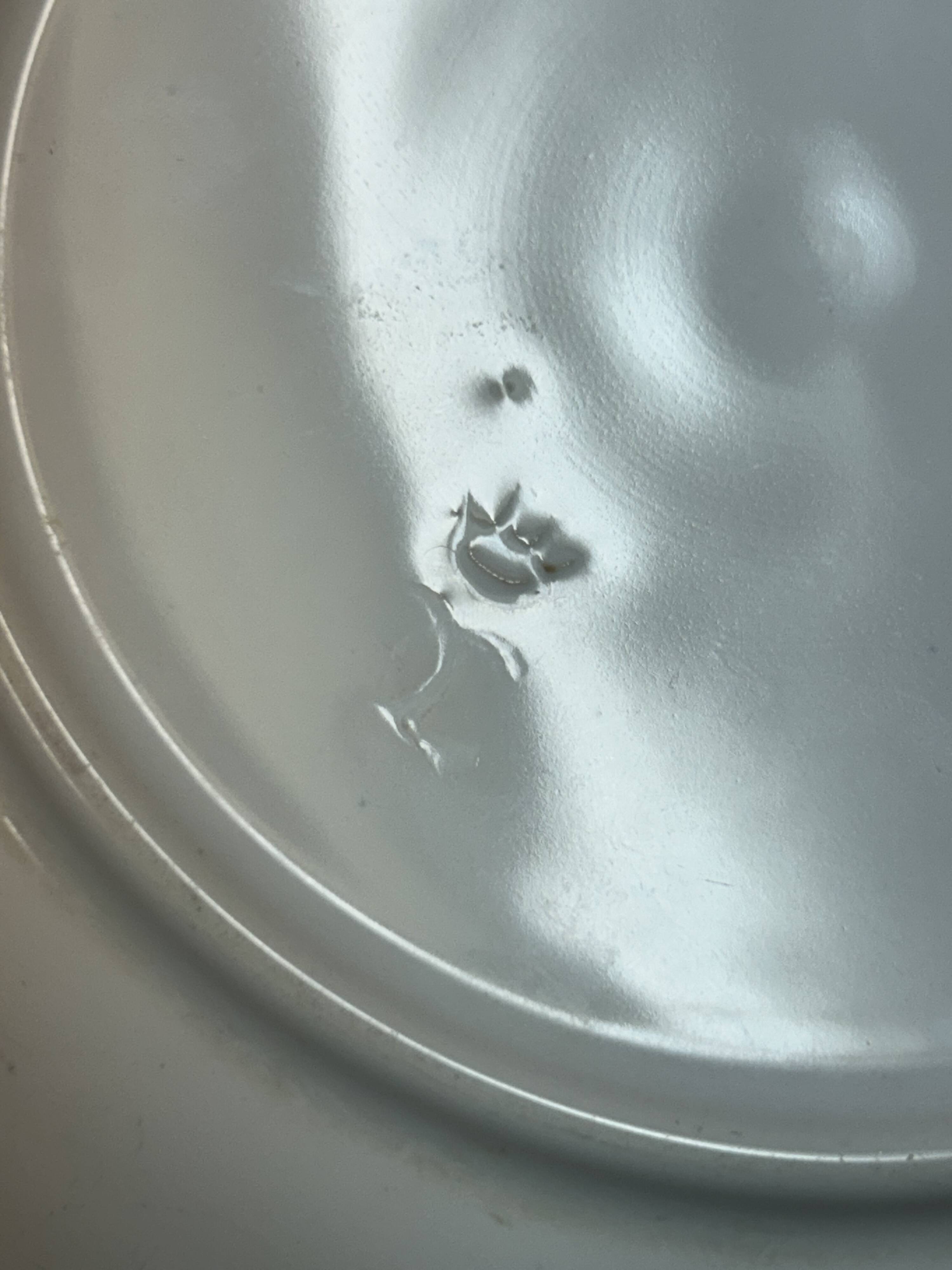 Set of 4 deep plates 20 cm in earthenware from MBFA Pornic model diff.