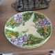 Assiettes barbotine grappes de raisin Onnaing fin XIXème