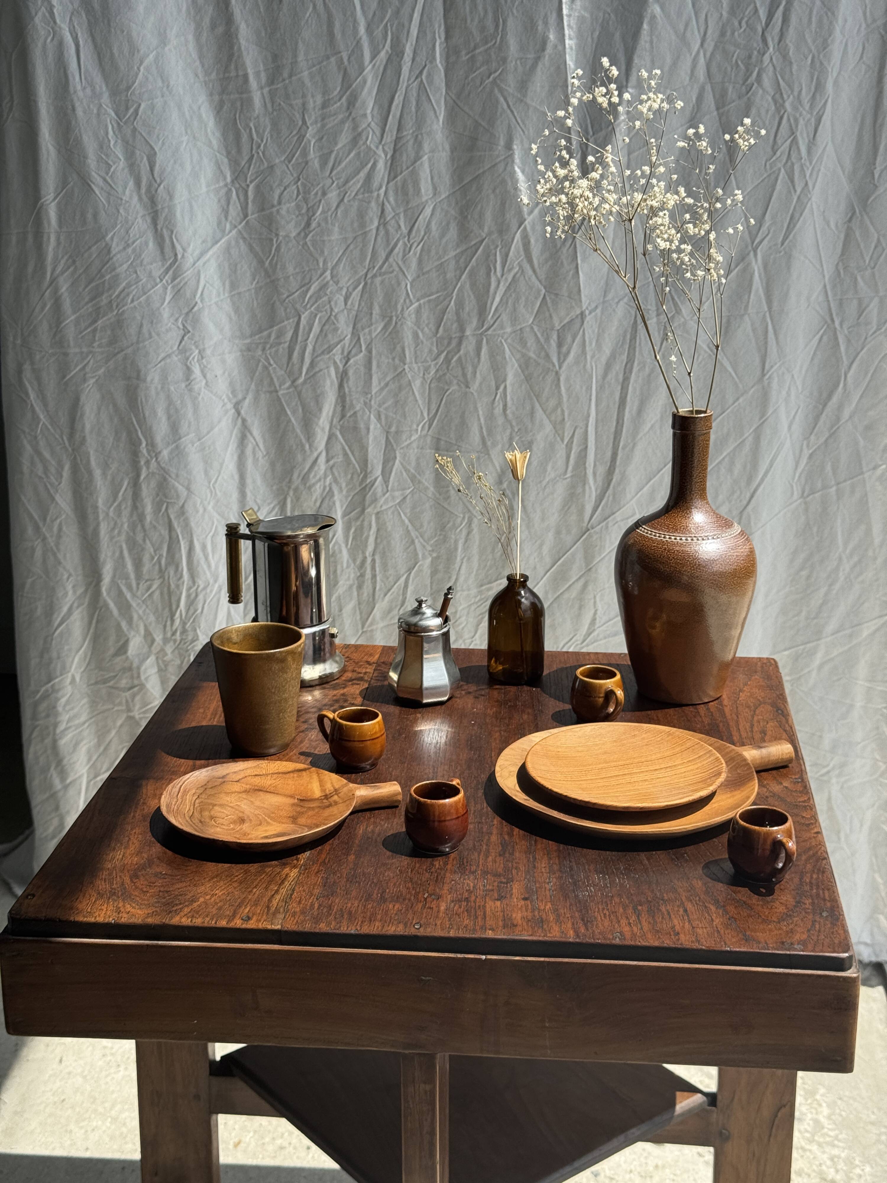Lot de 4 mini tasses en céramique glacée