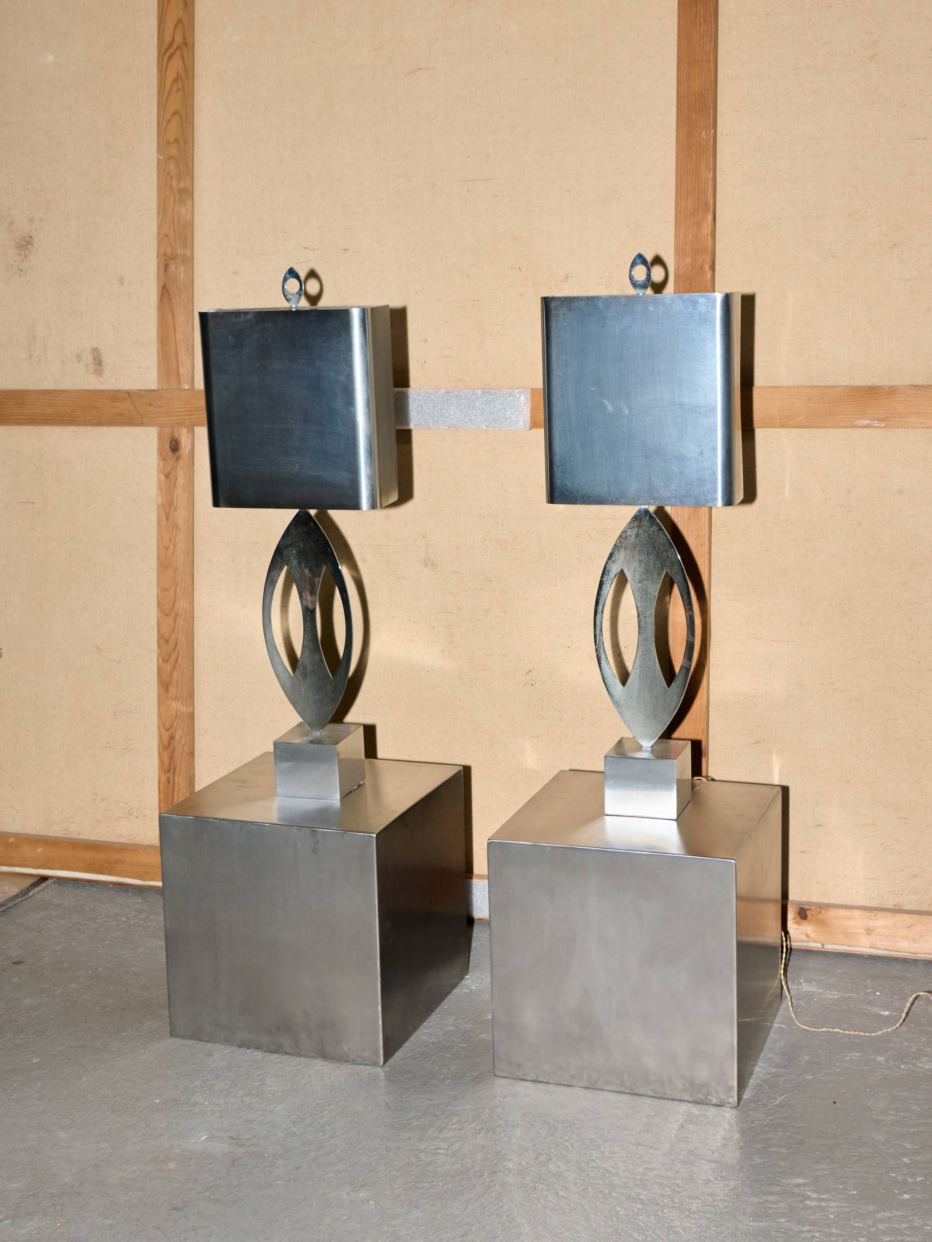 Pair of "almond" lamps by maison charles