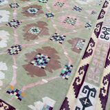 Large flat carpet Durhi India 317x482 cm