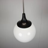 Czechoslovak opaline glass pendant globe, 1970s