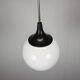 Czechoslovak opaline glass pendant globe, 1970s