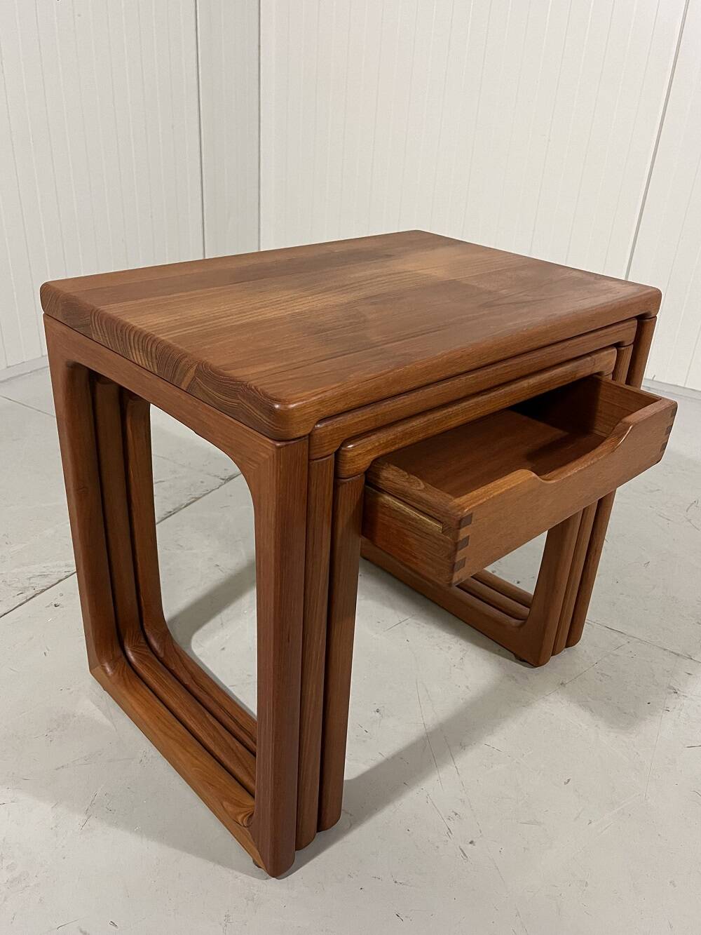 BR Gelsted teak nesting tables with drawer Denmark