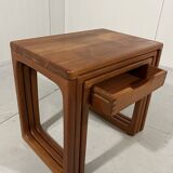 BR Gelsted teak nesting tables with drawer Denmark