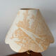 Antique brass lamp - bronze lampshade with toile de Jouy – Vintage lamp