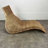 Karlskrona lounge chair by Karl Malmvall for Ikea, rattan