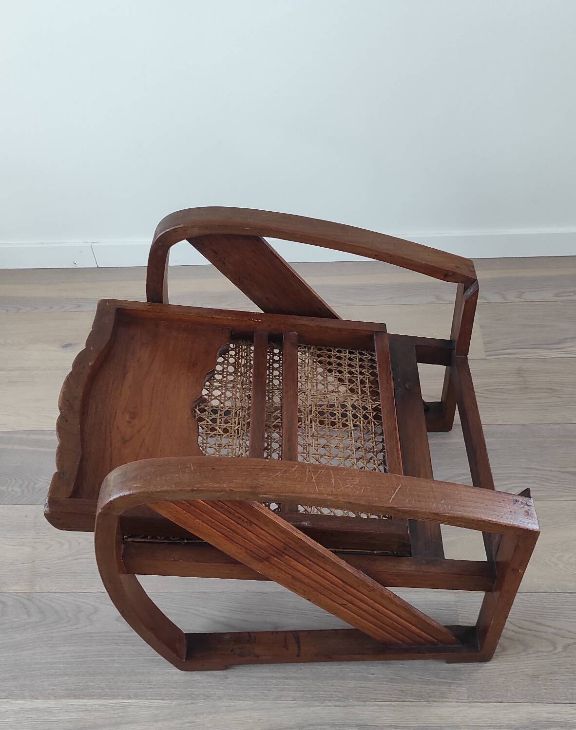 Burmese teak armchair