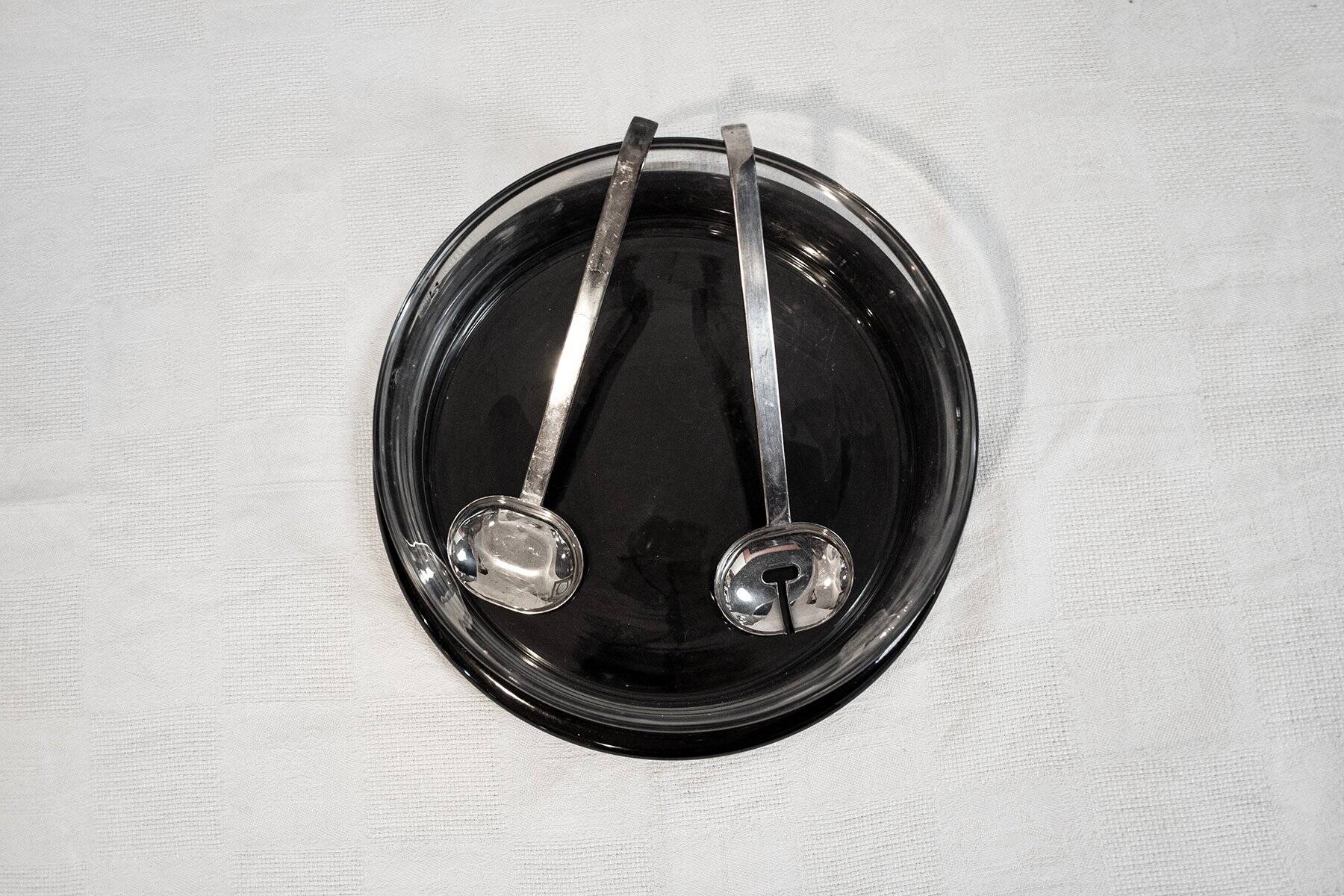 Insalatiera di Gianfranco Frattini per Progetti, anni '70, set of 4