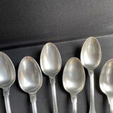 6 tablespoons in silver metal christofle model vendôme/arcantia before 1983