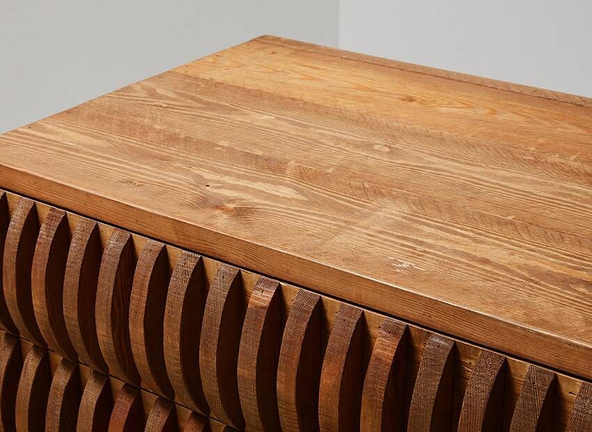 Mario Ceroli Chest of Drawers for Poltronova Italy 1970s