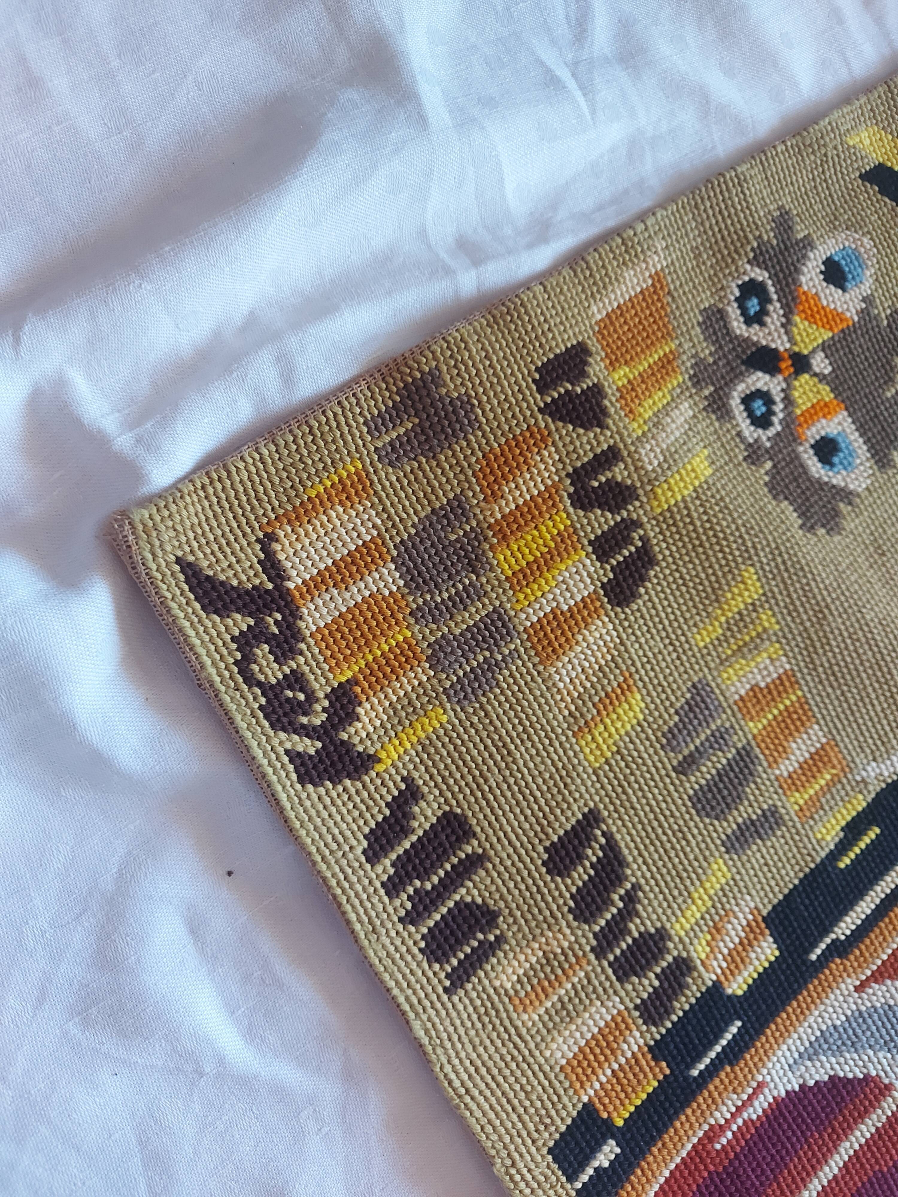 Tapestry with vintage canvas, Pierre Rey