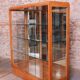 Art Deco Display Cabinets in Maple, Glass, and Mirror, Czech, 1930s, Set of 2