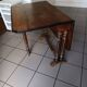 Table ancienne pliante style Louis XIII / Henri II – 100 × 80 cm