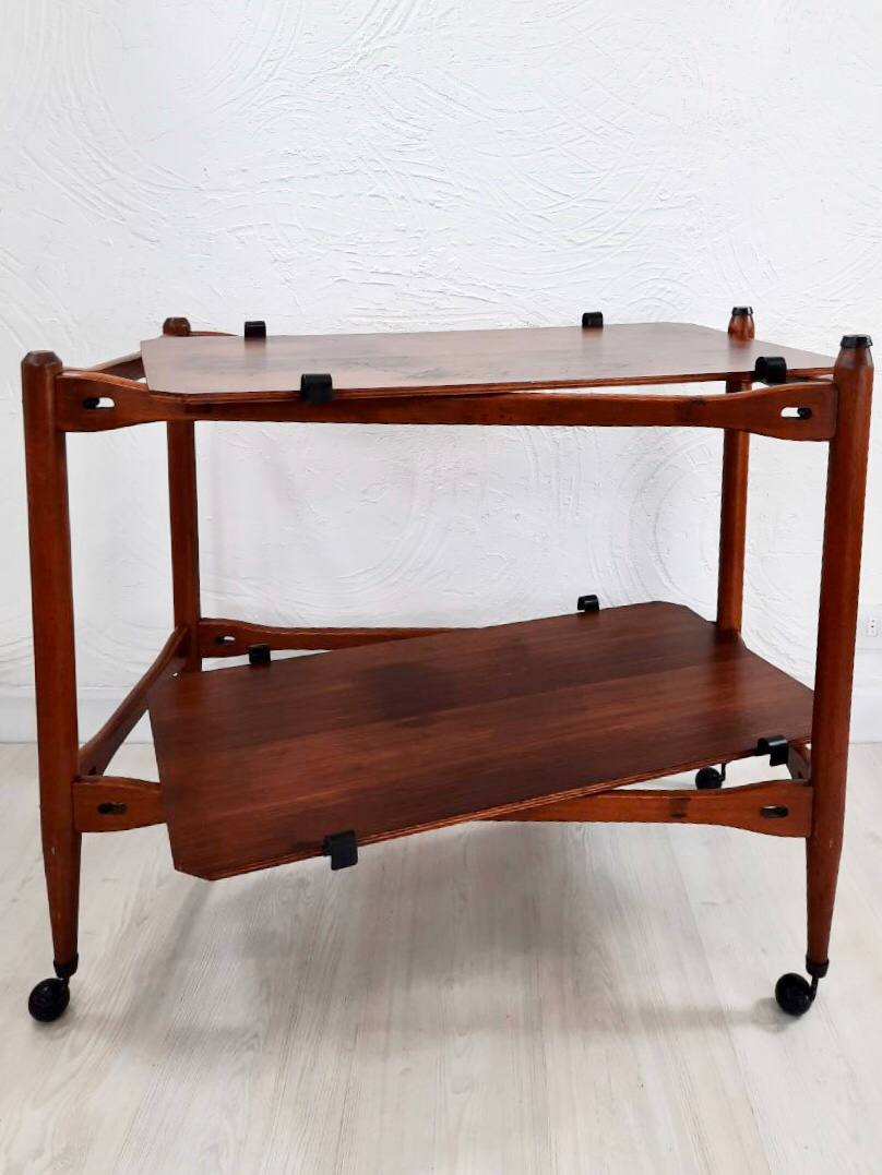 Wooden food trolley 1950