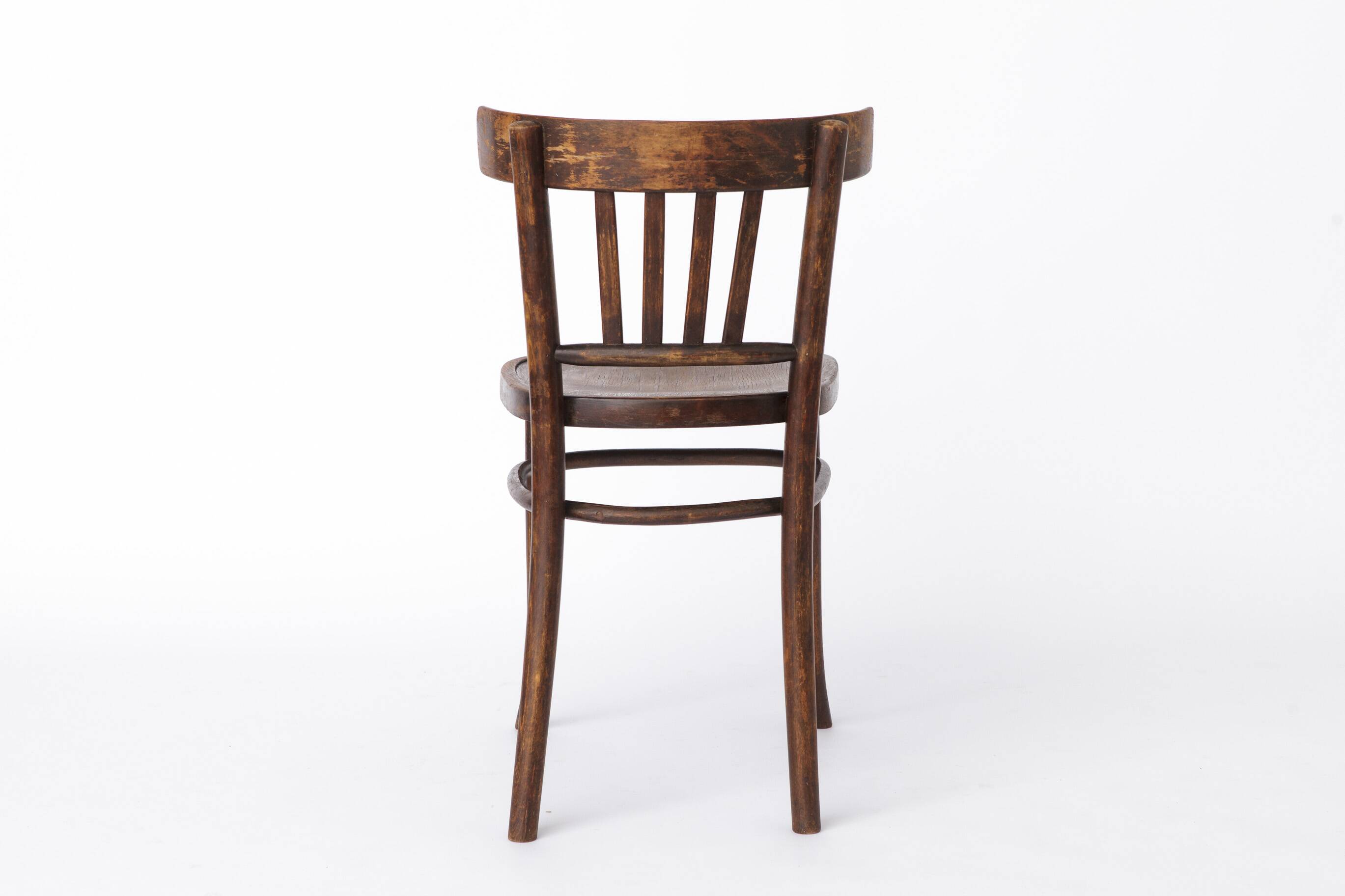 Vintage Wooden Desk Chair 1930s–1950s, Belgian Beech Wood Chair