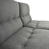 Anthracite grey banquette from the 1970s