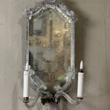 Pair of Venetian Murano Glass Wall Mirrors Circa 1900