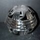 Art Deco round vase in black overlay crystal 1930-1940 Val Saint Lambert?