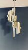 Designer Silver Lamp with Four Silver-Top Bulbs