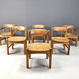 Copy of Rainer Daumiller pine wood dining chairs for Hirthals Savvaerk set of 6