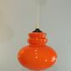 Vintage pendant light in Orange opaline/space era/vintage