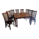 Lot table and 8 chairs