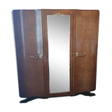 Old cabinet with brass handles
