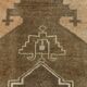 5x13 Tapis Couloir Anatolien Vintage, Tapis Turc Brun Taupe, 159x385 Cm