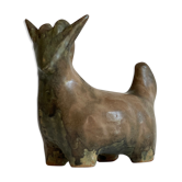 Zoomorphic ceramic paperweight aries shape