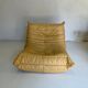Ligne Roset Togo vintage honey yellow leather – 3-seater + 2 armchairs