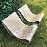 Iconic pair of loop chairs by Willy Guhl, 1960
